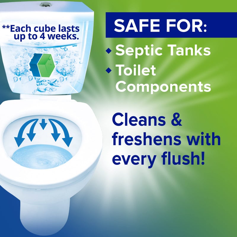 Soft Scrub in-Tank Toilet Cleaner Duo-Cubes, Alpine Fresh, 4Count - Image 3